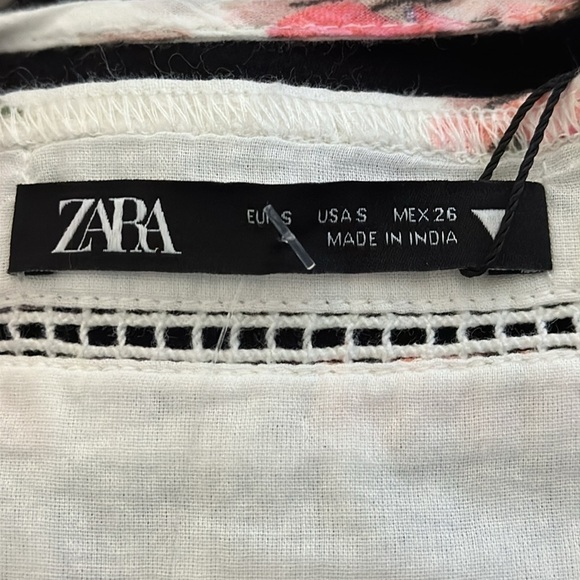 ZARA floral print HALTER CROP TOP NWT small and medium - Picture 16 of 16